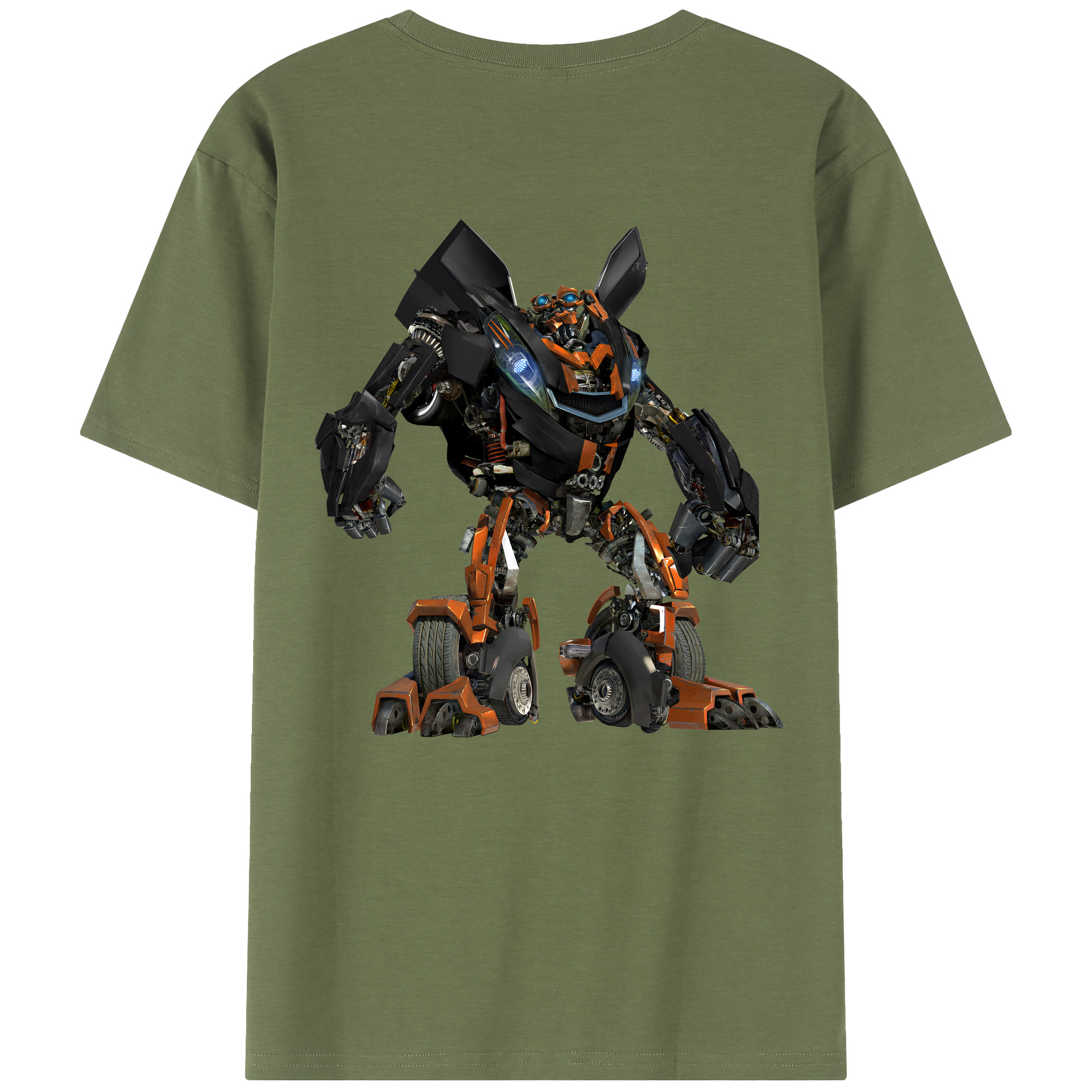（画像用） Transformers トランスフォーマー 綿100％半袖Tシャツ（背面プリント）